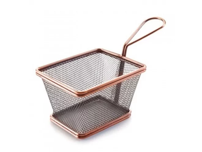 Panier à frites look cuivre 120x100xH90mm
