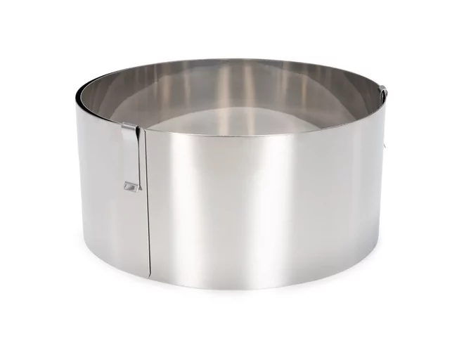 Cake ring stainless adjustable - Round H70mm-Ø165 tot 320mm