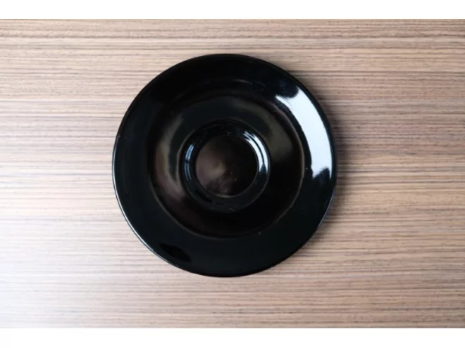 Apple saucer for coffee/cappuccinocup black p/pc