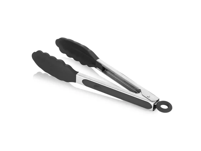 Tang inox silicone zwart L250xB36mm