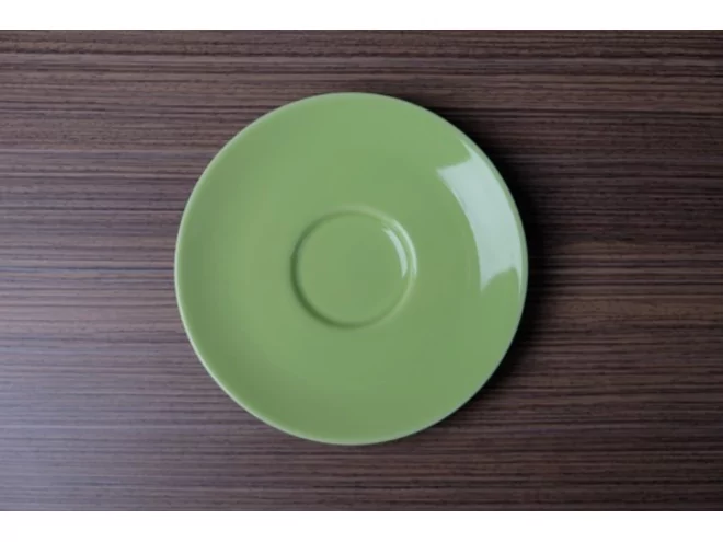 Apple ondertas D130mm voor koffie/capuccinotas lichtgroen