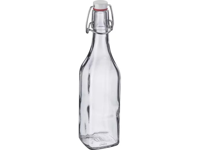 Bottle with cap square 1000ml H340mm