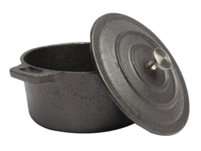 Mini kookpot gietijzer rond D110xH60mm 350ml