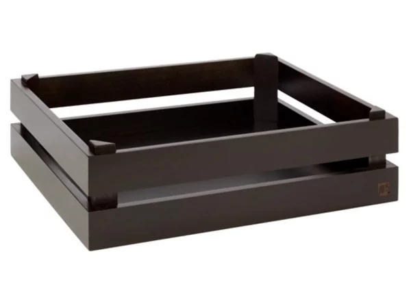 Buffet Superbox wood acacia black GN 1/2 350x290xH105mm