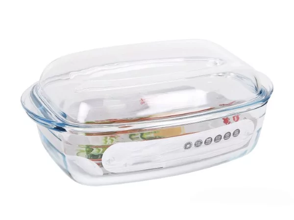 Ovenschaal rechthoekig met deksel L316xB193xH130mm 3000ml