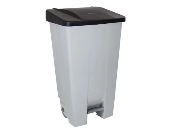 Poubelle roulante pedale L510xB430xH880mm 120L