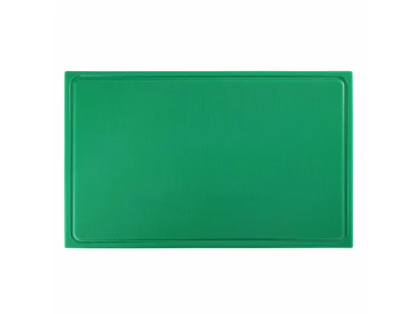 Snijplank HDPE met sapgeul groen L530xB325xH15mm
