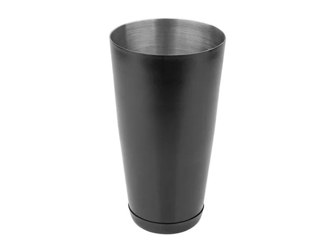 Shaker boston 800ml black vinyl coating D90xH185mm 800ml