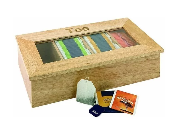 Wooden teabox TEE 335x200x90mm