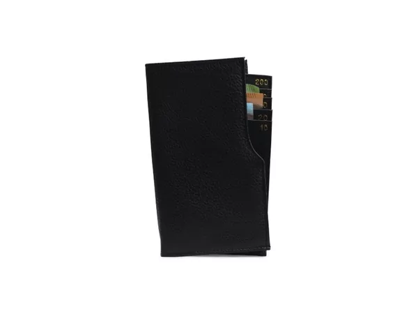 Porte billets cuir noir