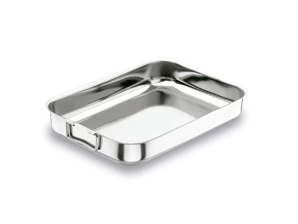 Roasting pan 400x300x75mm s/s 18/0