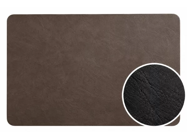 Placemat darkbrown/black 450x300mm