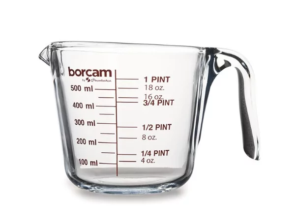 Borcam Mesure en verre 500ml Ø125xH114mm