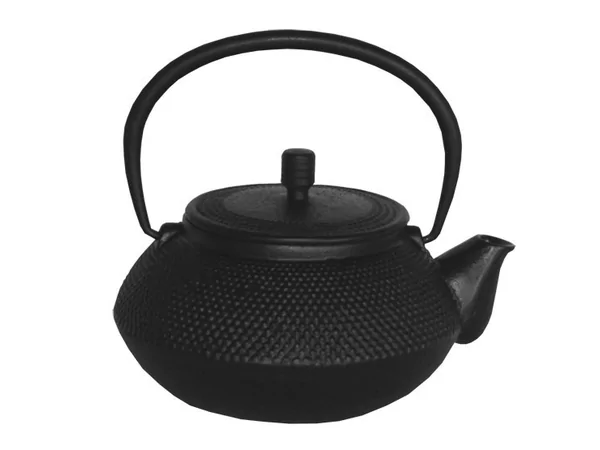 Theepot gietijzer zwart binnenzijde geëmailleerd D110xH80mm 300ml