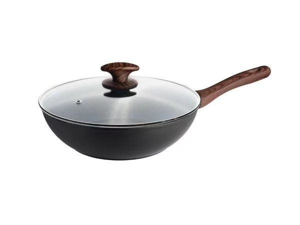 Pintinox Chalet wok avec couvercle D280xH95mm 3,6L
