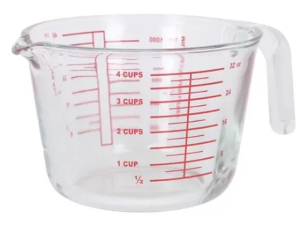 Maatbeker glas D164xH114mm 1L